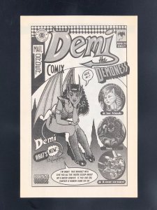 Demi the Demoness #1 (1992) Mail Order Guide Included
