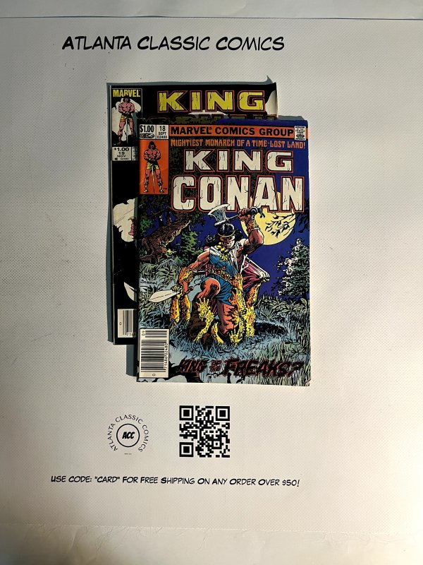 2 King Conan Marvel Comic Books# 18 19 Avengers Defenders Spiderman Thor 3 JS13