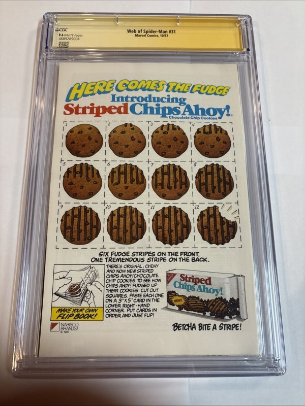 Web of Spider-Man (1987) # 31 (CGC 9.6 SS) Signed & Sketch Bob McLeod