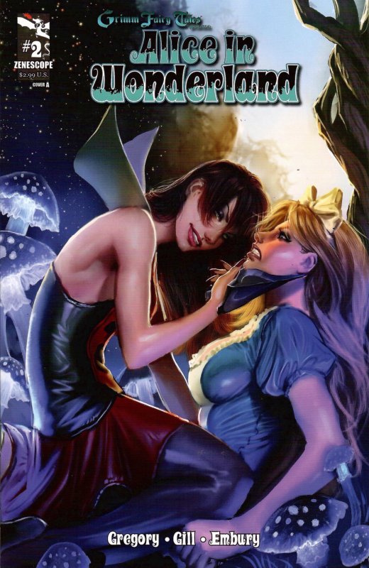 Grimm Fairy Tales presents Alice In Wonderland #2 Covers A and B (2012)