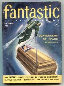 Fantastic Science-Fiction October 1955- Scavengers of Space VG