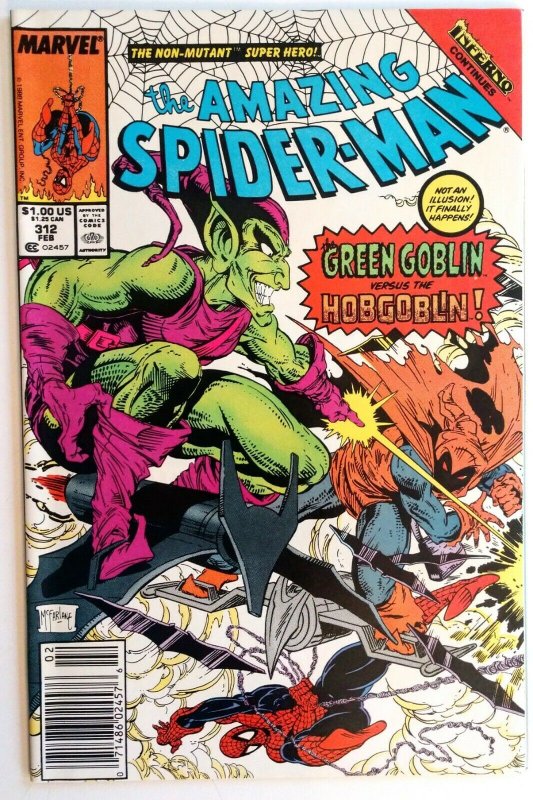 Amazing Spider-Man #312 NEWSSTAND, Cover by Todd McFarlane