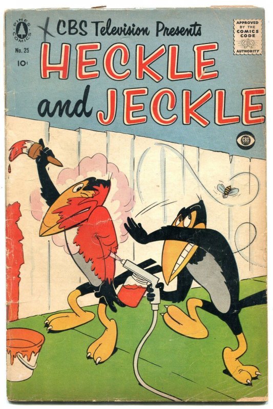 HECKLE AND JECKLE #25 1956-PINES COMICS-GOLF-EGYPT-RARE VG