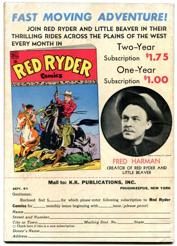 Red Ryder #62  1948 - Dell  -FN - Comic Book