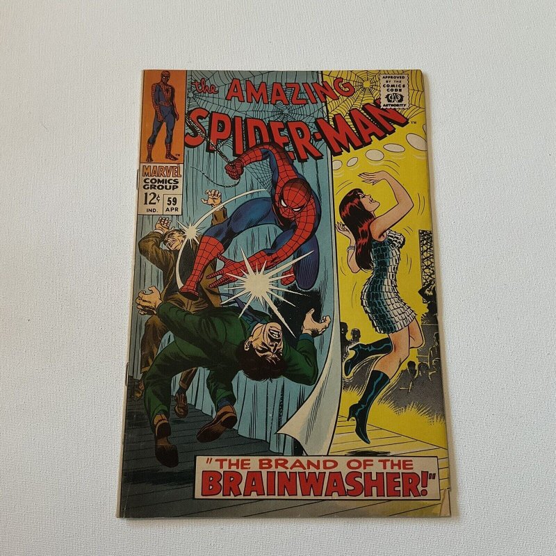 Amazing Spider-Man 59 Fine+ Fn+ 6.5 First Mary Jane Watson Cover 1968 Marvel