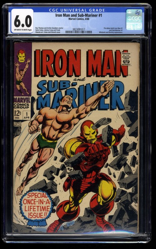 Iron Man and Sub-Mariner #1 CGC FN 6.0 Off White to White