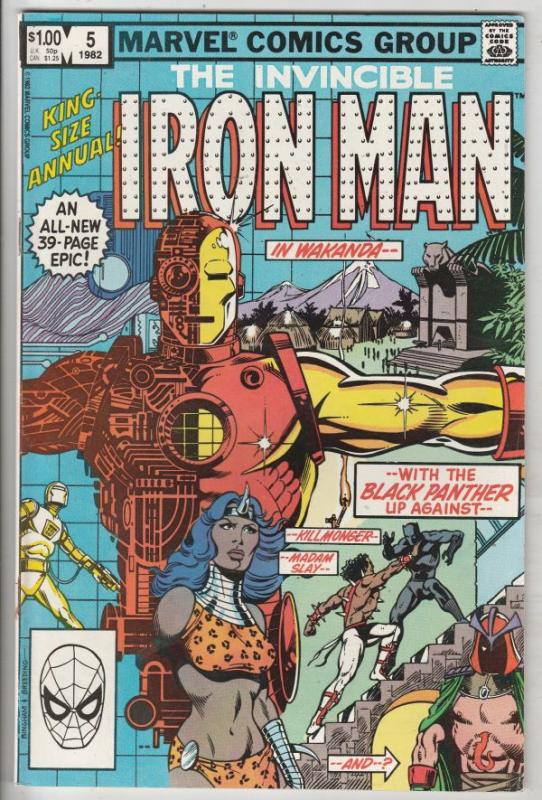 Iron Man Annual #5 (Jan-82) NM- High-Grade Iron Man