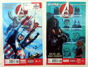 Avengers World Lot of 2 #1, 15 (2014) Marvel Comics 1st Print Comic Books