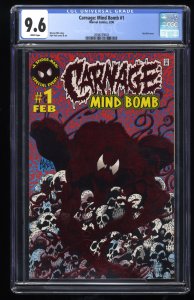 Carnage: Mind Bomb #1 CGC NM+ 9.6 White Pages Red Foil Cover!