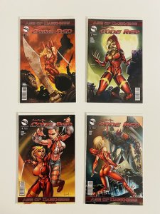 Lot 4 VARIANTS Grimm Fairy Tales Code Red 1B 2D 4B 5B Zenescope Comic HIGH GRADE 
