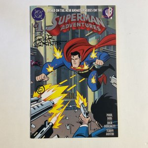 SUPERMAN ADVENTURES 1 1996 DC COMICS VF VERY FINE 8.0 SIGNED RICH BURCHETT