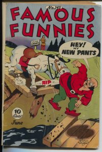 Famous Funnies #143 1946-Buck Rogers-Scorchy Smith-Invisible Scarlet O'Neil-VG-