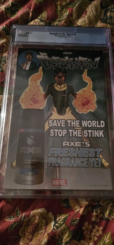 MAGNIFICENT MS MARVEL 5  2nd Printing CGC 9.8 1st Stormranger