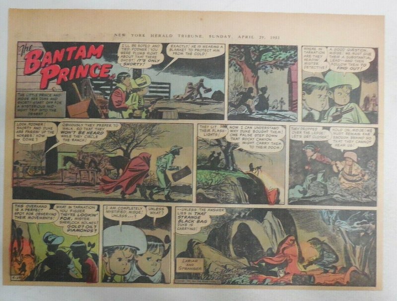 The Bantam Prince Sunday by Lariar and Spranger from 4/29/1951 Size: 11 x 15 in