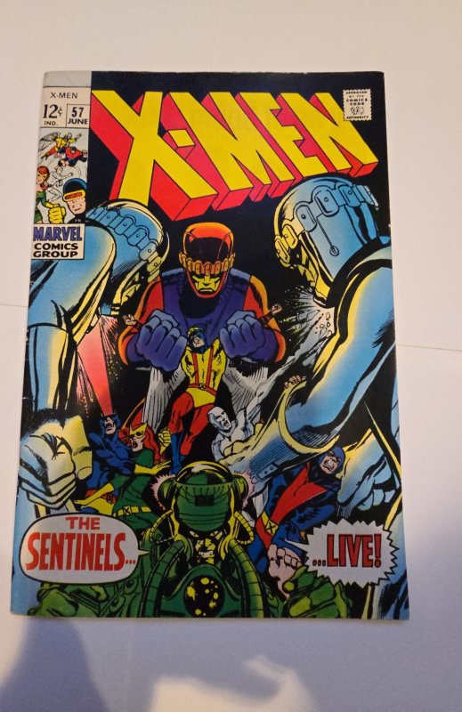 The X-Men #57 (1969) Neal adams the sentinels live