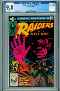 Raiders of the Lost Ark #1 CGC 9.8--1981--Marvel--Indiana Jones--4376336003