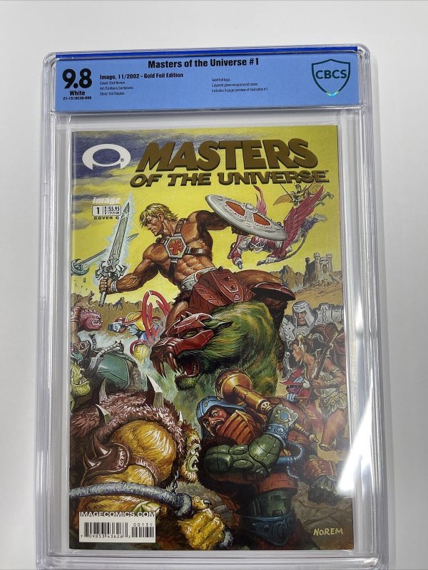 Masters of the Universe #1 CBCS 9.8 preview of Invincible #1 Gold Foil Variant