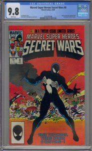 Marvel Super Heroes Secret Wars #8 CGC Graded 9.8 - origin of Venom!