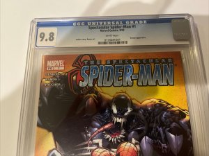 Spectacular Spider-man (2003) # 1 (CGC 9.8 WP) Venom App