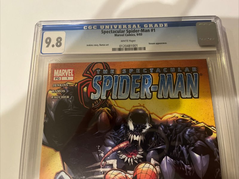 Spectacular Spider-man (2003) # 1 (CGC 9.8 WP) Venom App