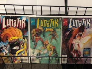 LUNATIK 1-3  Marvel's 'LOBO' complete story VF/VF+/NM 1995-1996