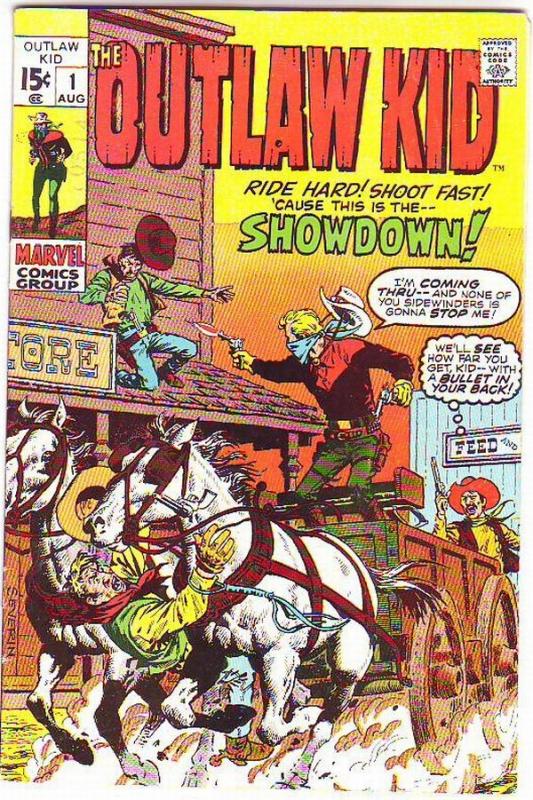 Outlaw Kid #1 (Aug-70) VF+ High-Grade Outlaw Kid