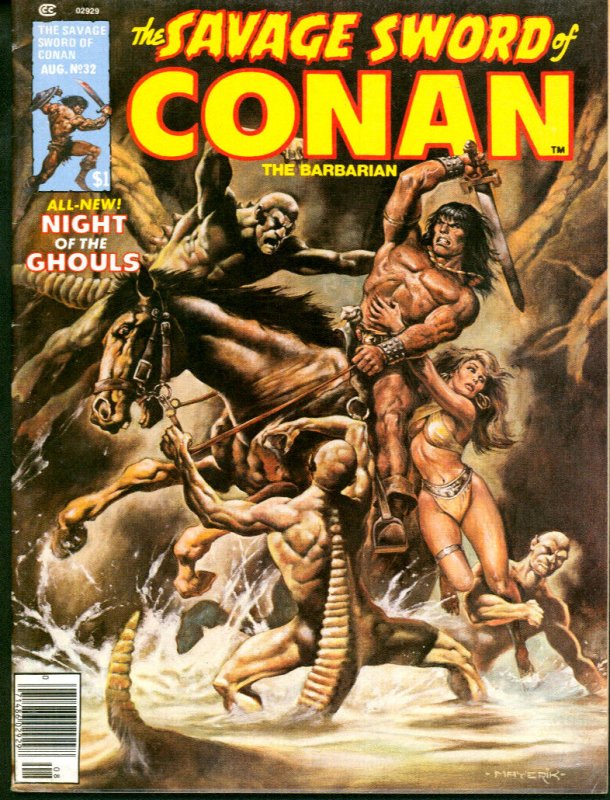 Savage Sword of Conan #32 Marvel Comics 1978 VF-