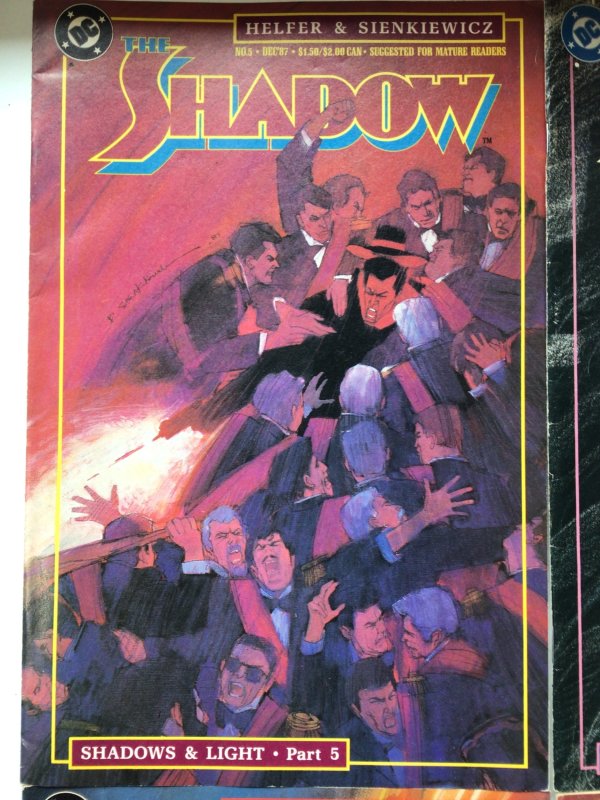 The Shadow #2, 5, 8 & 12(1988) lot of 4 comics from DC seven deadly finns shadow