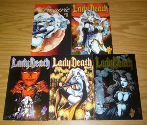 Lady Death II: Between Heaven & Hell #1-4 VF/NM complete series + lingerie