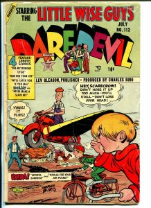 Daredevil #112 1954-Lev Gleason-Little Wise Guys-Motorcycle-Jack Dempsey-VG