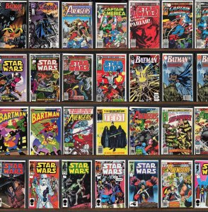 Huge Lot 120+ Comics with Batman, Star Wars, Captain America & More!