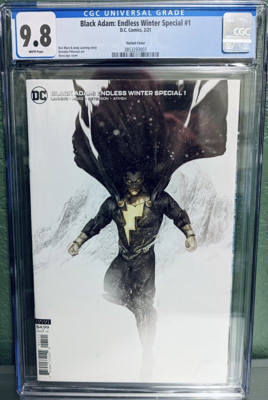 Black Adam Endless WInter Variant. CGC 9.8