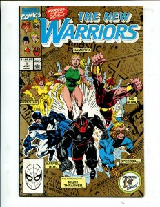 THE NEW WARRIORS #1 FROM THE GROUND UP! (9.2) VARIANT COVER 2nd PRINT 1990