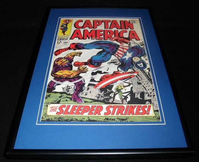 Captain America #102 Framed 12x18 Cover Poster Display Official RP The Sleeper