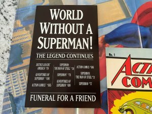 Death Of Superman Graphic Novel + Action Comics # 1 Collector Set DC Book DH34