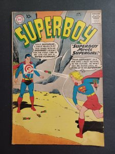 Superboy #80 - Superboy meets Supergirl - 1960 - VG