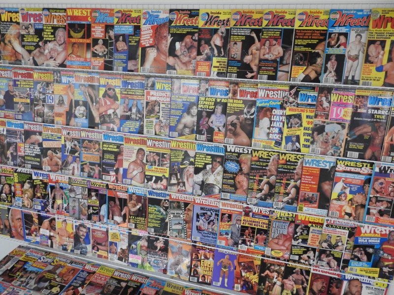 Huge Lot 100+ Vintage Wrestling Magazines W/ Flair, Rock, Hulk, Macho Man+ NICE!