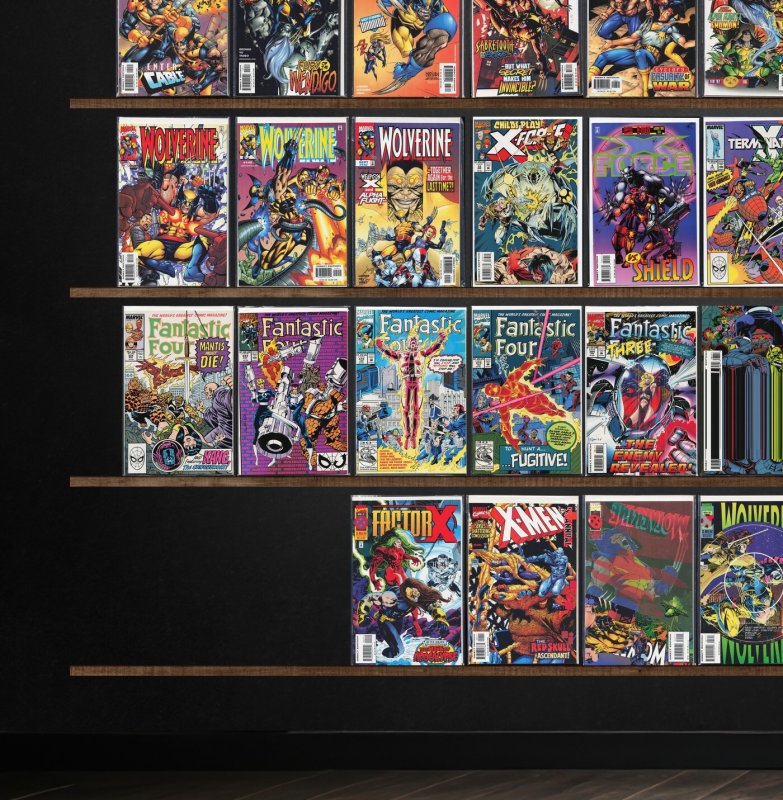 Huge Lot 150+ Comics with Wolverine, Fantastic Four, Cable, X-Force & More!