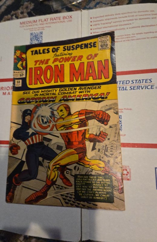 Tales of Suspense #58 (1964)captain vs Ironman see description
