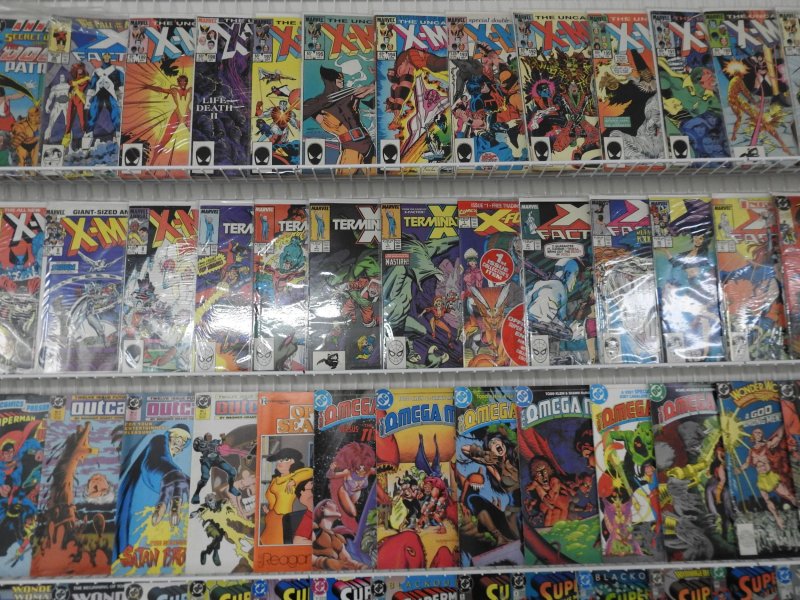 Huge Lot of 170+ Comics W/ X-Men, Secret Wars, Superman Avg. FN/VF Condition!