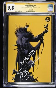 ABSOLUTE BATMAN #1 DC COMICS 8TH PRINT 2X SIGNED DRAGOTTA/SNYDER CGC SS 9.6 NM