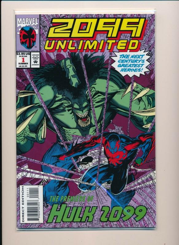 2099 UNLIMITED #1 - Marvel Comics Hulk 2099 Premiere 1993 ~ NM (PF354) 