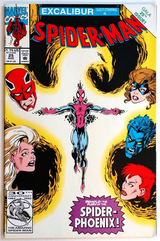 Spider-Man #25 (NM-, 1992), Spider-Phoenix Excalibur