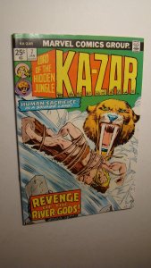 KA-ZAR 7 *NM- 9.2* SAVAGE LAND VS RIVER-GODS 1974 BONDAGE