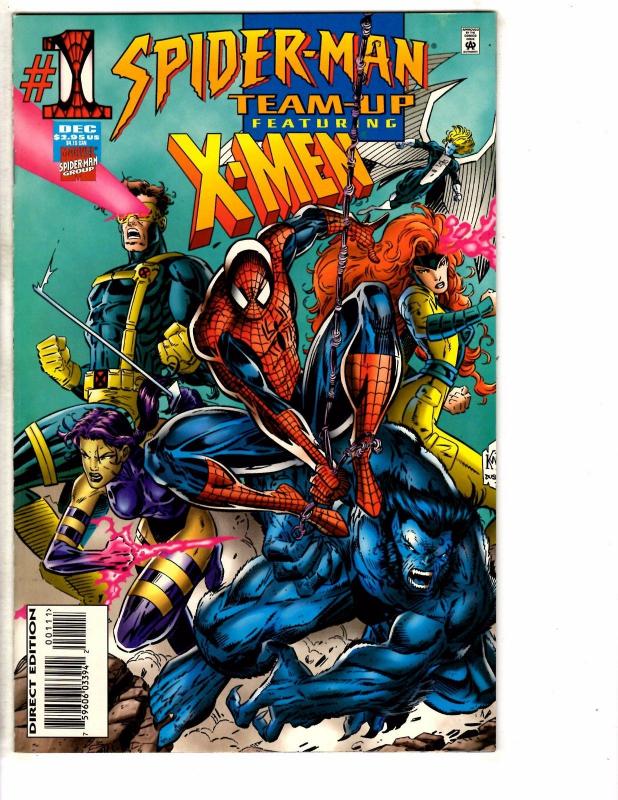 5 Marvel Comics Spider-Man X-Men 1 Team Up 1 Star Jammers 1 3 4 J206