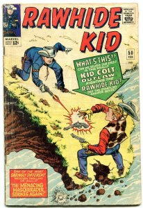 Rawhide Kid #50 1966- Kid Colt Outlaw- Marvel Western G