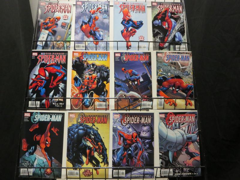 Peter Parker Spiderman(1999),Spectacular Spiderman(2003) Lot Of 42 F-VF/+