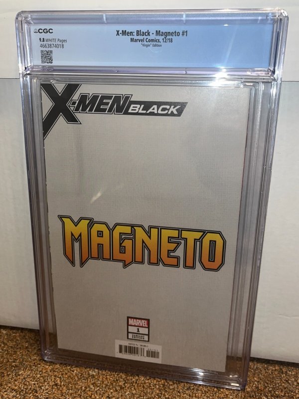 X-Men Black Magneto 1 (2018) Virgin 1:100 J Scott Campbell Variant, CGC 9.8