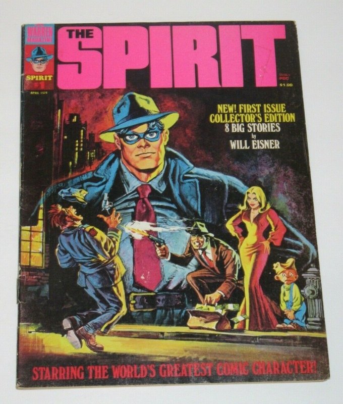 The Spirit #1 April 1974 Warren Magazine FN/VF