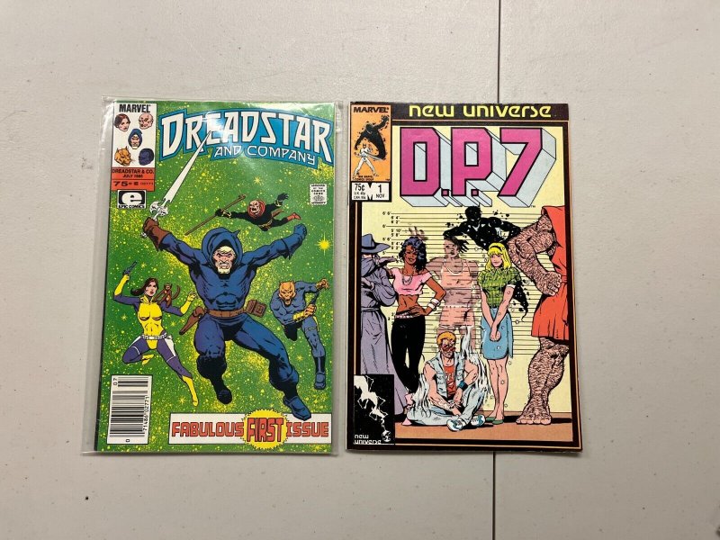 4 Marvel Comics DP7 #1 Dreadstar #1 Micronauts #1 Kickers Inc #1 70 JW12